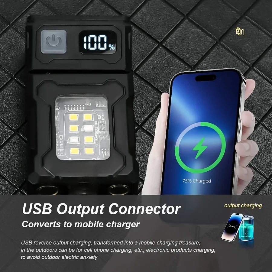 Mini Rechargeable Magnetic LED Flashlight