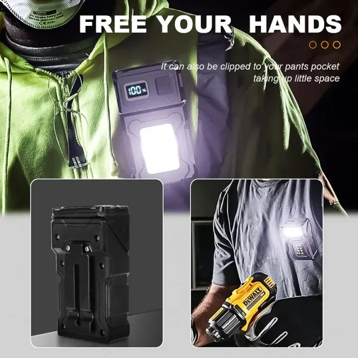 Mini Rechargeable Magnetic LED Flashlight