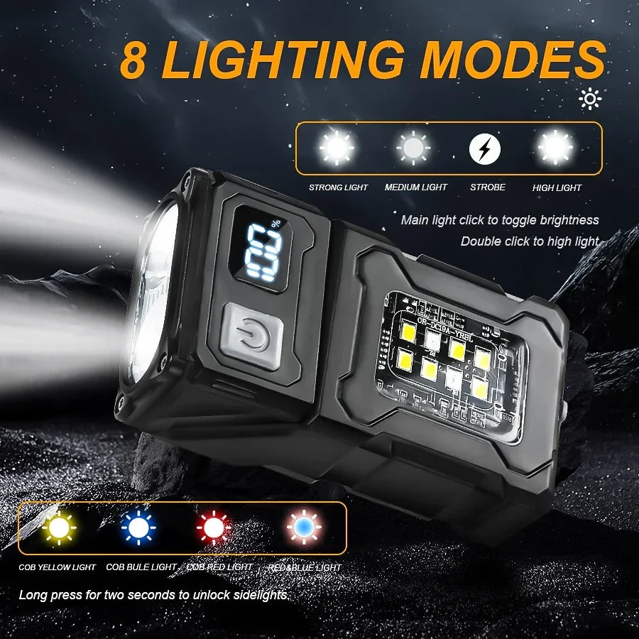 Mini Rechargeable Magnetic LED Flashlight