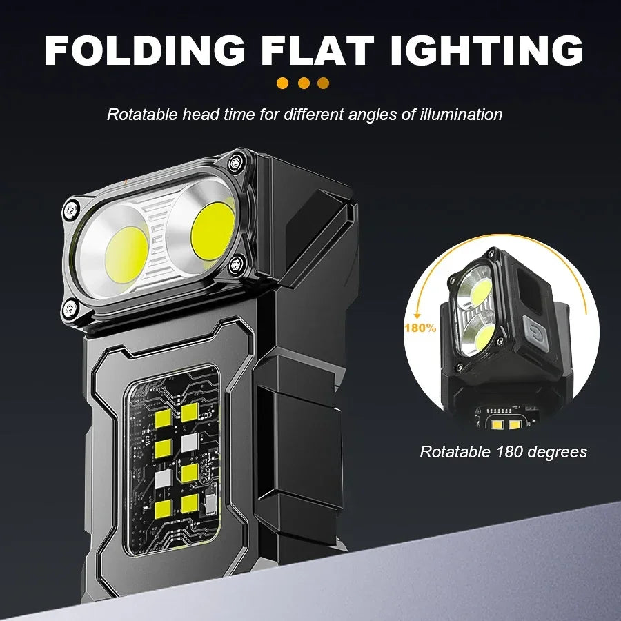 Mini Rechargeable Magnetic LED Flashlight