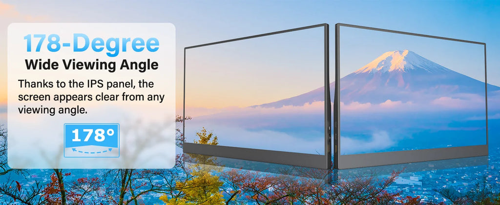 15.6" Full HD Portable Monitor - USB-C & Mini HDMI