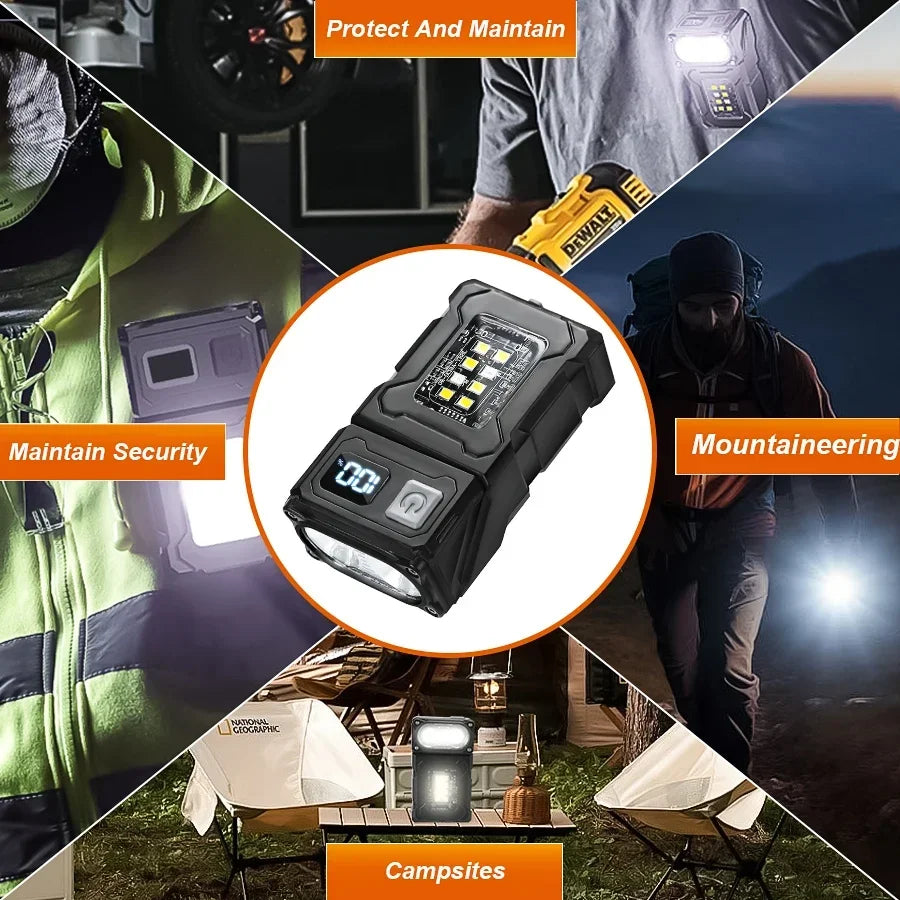 Mini Rechargeable Magnetic LED Flashlight