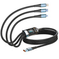 100W 3-in-1 Fast Charging Cable - USB-C, Lightning, & Micro USB
